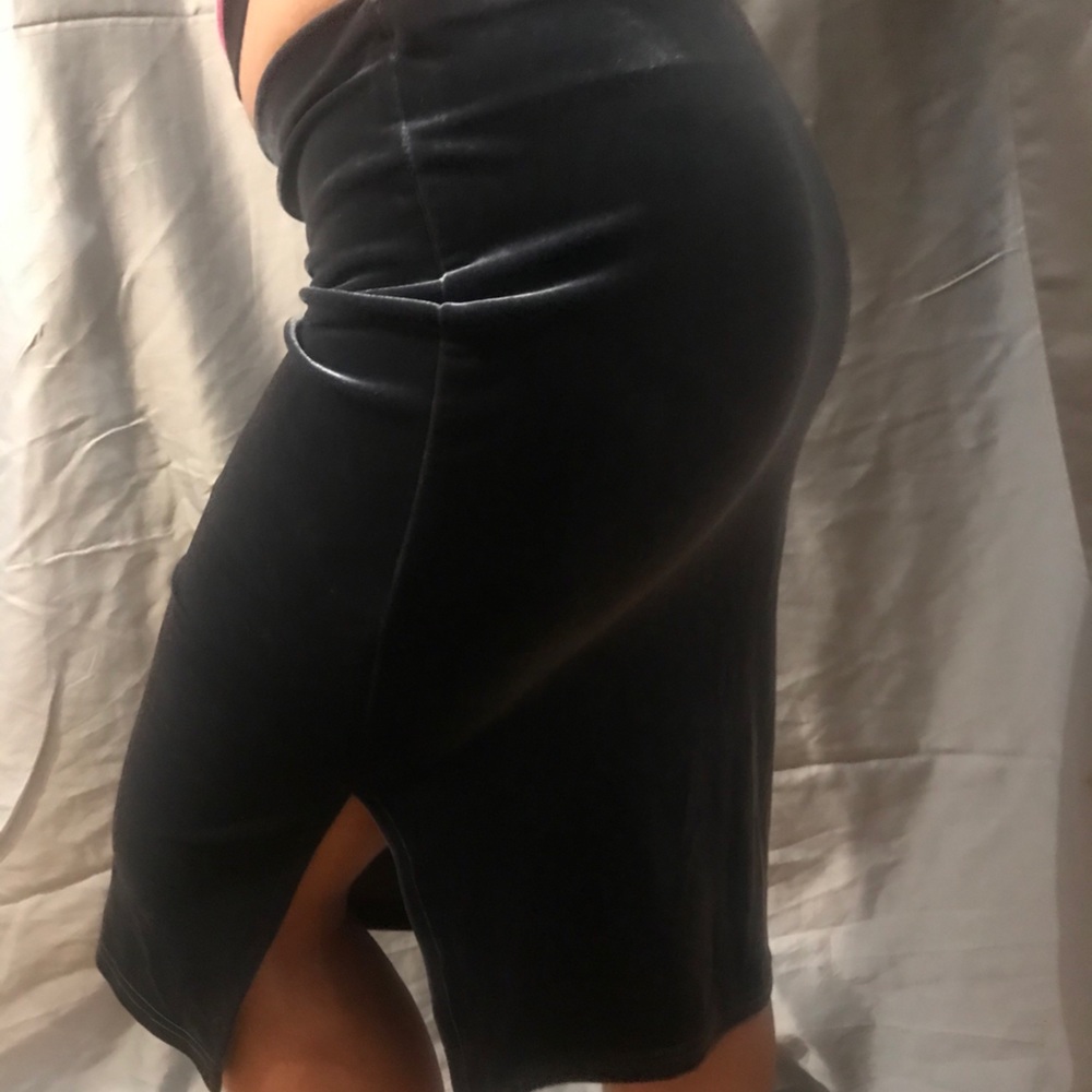 Geri C suede skirt